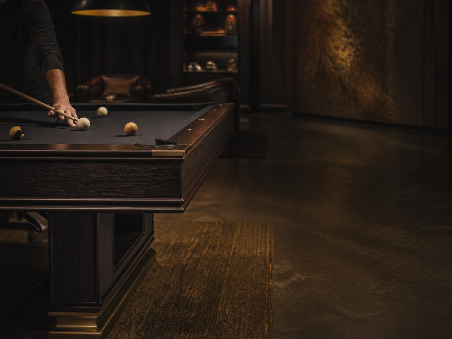 Pool Table in premium man cave or game room setting, KingsCave